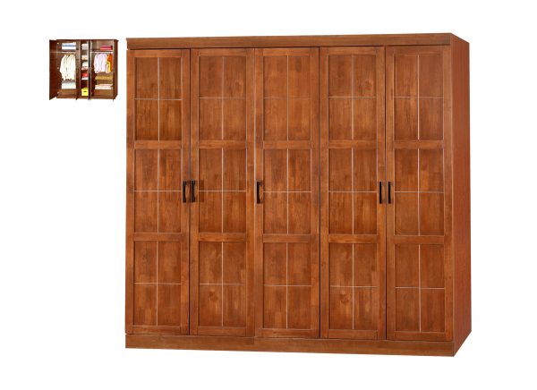 TimbeReality - Accord Furniture - Maxwell 5 Doors Wardrobe