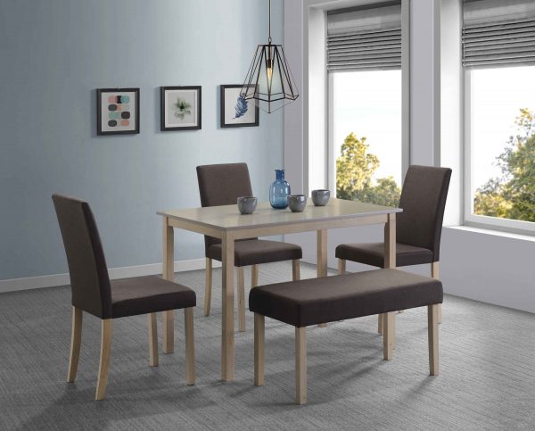 TimbeReality - Home JS Furniture - JS3100T - Dining Table - JS500S - Parson Chair - JS500B - Bench