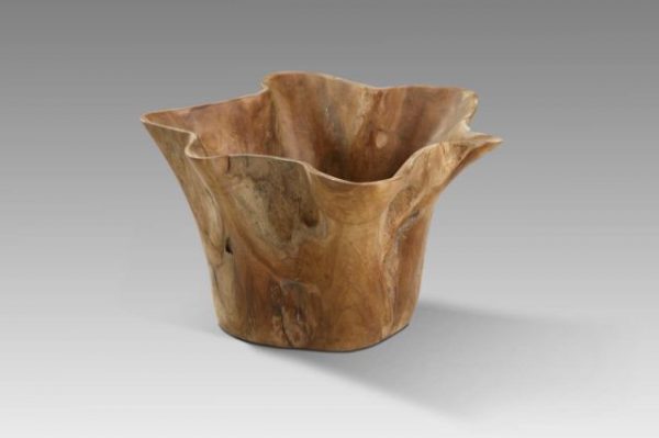 TimbeReality - Asian Esteem Industrial - Teak Flower Pot Large