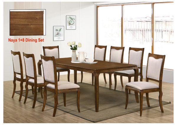 TimbeReality - Golden Tech Furniture Industries - Naya 1+8 Dining Set