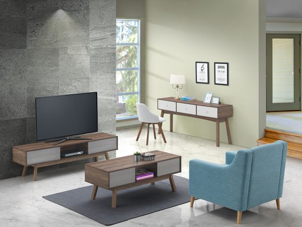 TimbeReality - Leo Up Enterprise - LU 2312 TV Consule LU 2412 Coffee Table LU 9081 Lounge Chair LU 2511 Consule Table LU 3311 C Chair