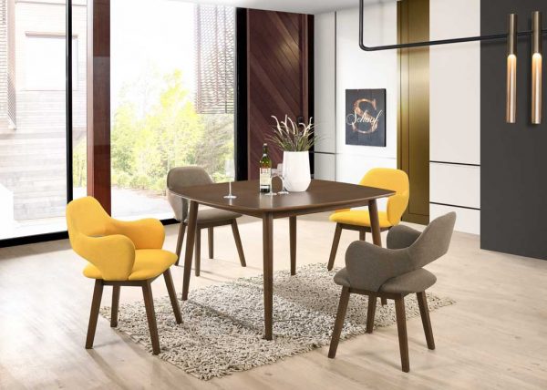 TimbeReality - Leo Up Enterprise - LU 3214 U Dining Chair LU 1212 T Dining Table