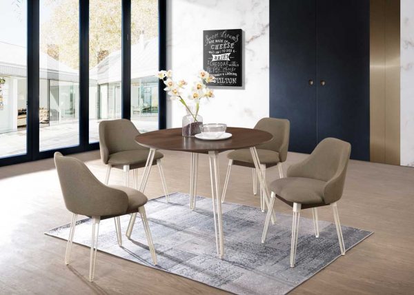 TimbeReality - Leo Up Enterprise - LU 3311 C Dining Chair LU 1112 T Dining Table
