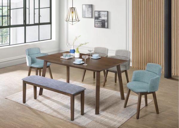 TimbeReality - Leo Up Enterprise - LU 4311 C R750 Dining Chair LU 4412 Bench Chair LU 1311 T Dining Table