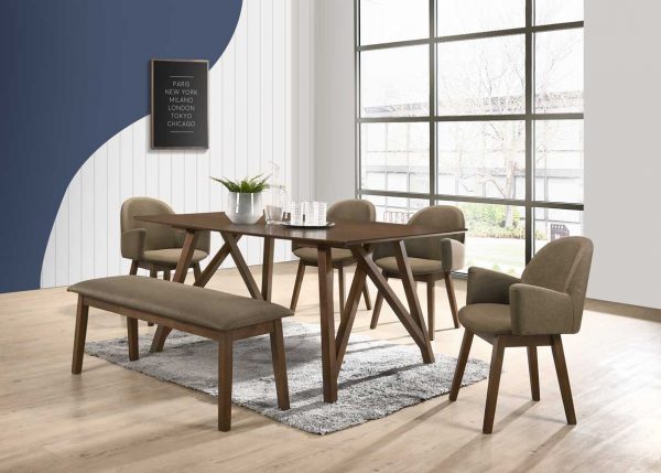 TimbeReality - Leo Up Enterprise - LU 4313 C R740 Dining Chair LU 4412 Bench Chair LU 1313 T Dining Table