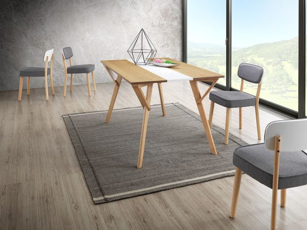 TimbeReality - Leo Up Enterprise - LU 8112 Dining Chair LU 1317 T Dining Table