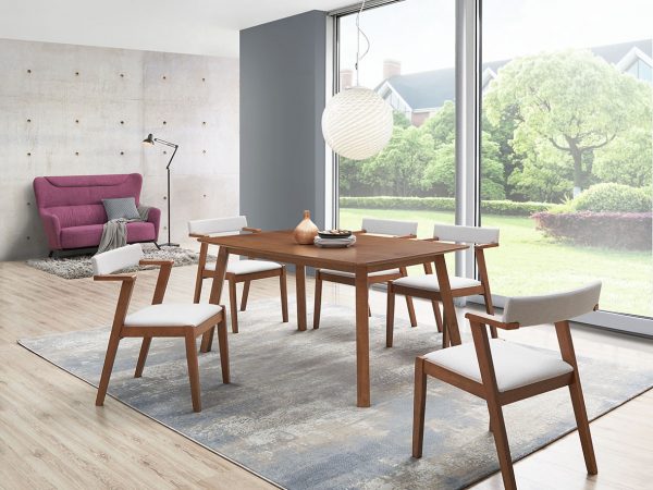 TimbeReality - Leo Up Enterprise - LU 8117 Dining Chair LU 1311 T Dining Table LU 9901 2 Seater Wing Chair
