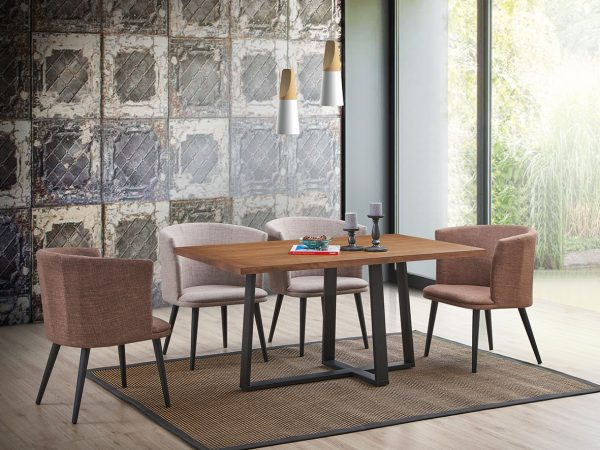 TimbeReality - Leo Up Enterprise - LU 9611 Dining Chair LU 1323 T Dining Table